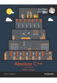Absolute C++, 6th Global Edition