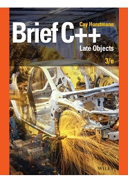 Brief C++: Late Objects, 3rd Edition