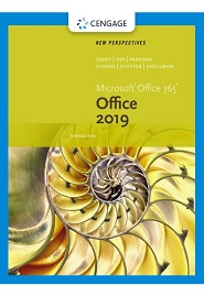 New Perspectives MicrosoftOffice 365 & Office 2019 Introductory