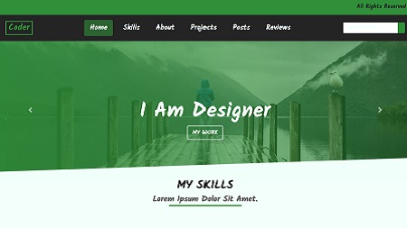 Build a portfolio website with HTML5, CSS3,Bootstrap 4, Jquery from Scratch.